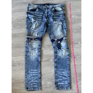 Solutus Brand Stretch Blue Jeans Size 38x32. New With Tags